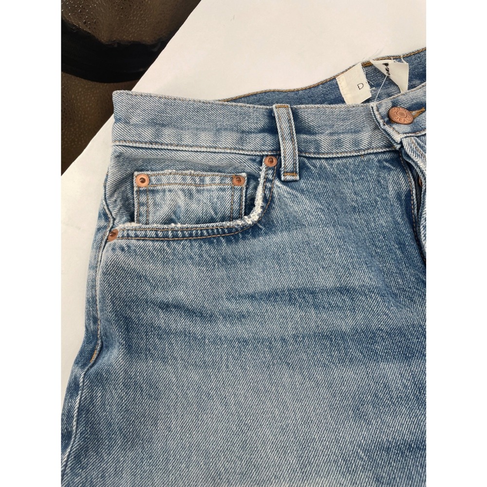 Doen Women's Jeans Garconne Wide Leg Blue Cotton 26 - Picture 7 of 9